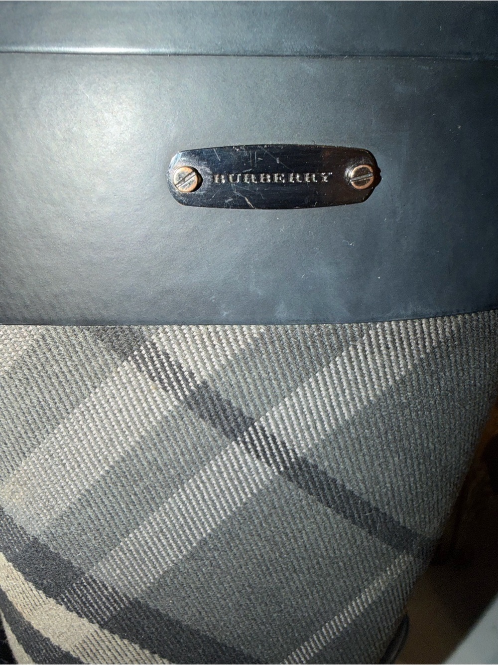 Authentic Burberry Tall Clemence Nova Check Rain boots size eu 41 us 10 - Picture 2 of 13